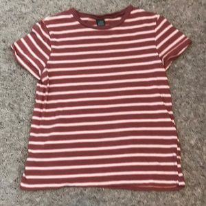 Wild fable orange striped shirt.